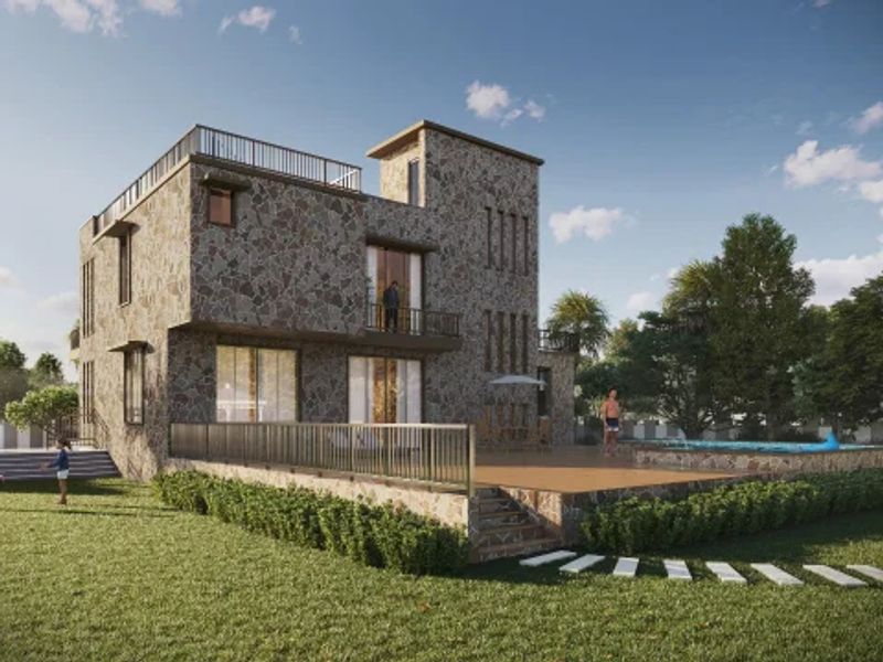 The Future City - villa exterior render